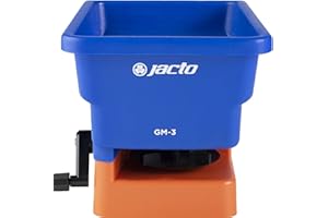 Jacto Grass Seed Spreaders for Lawns - Handheld Spreader for Fertilizer/Grass Seed or Rock Salt Spreader for Driveways