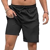Adisputent Mens Swim Trunks with Compression Liner Quick Dry Swimsuit with Zipper Pockets Bathing Suit Beach Swim Shorts
