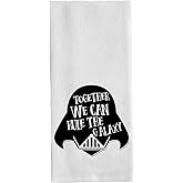 Hand Bathroom Towels Floursack Tea Towels Funny Gifts Dish Towels Dishcolths Together We Can Rule The Galagxy 14x 30 Inch(35x75cm) Color: Together We Can Rule The Galagxy