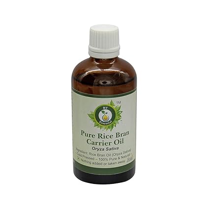 R V Essential Pure Rice Bran Carrier Oil 100ml- Oryza Sativa