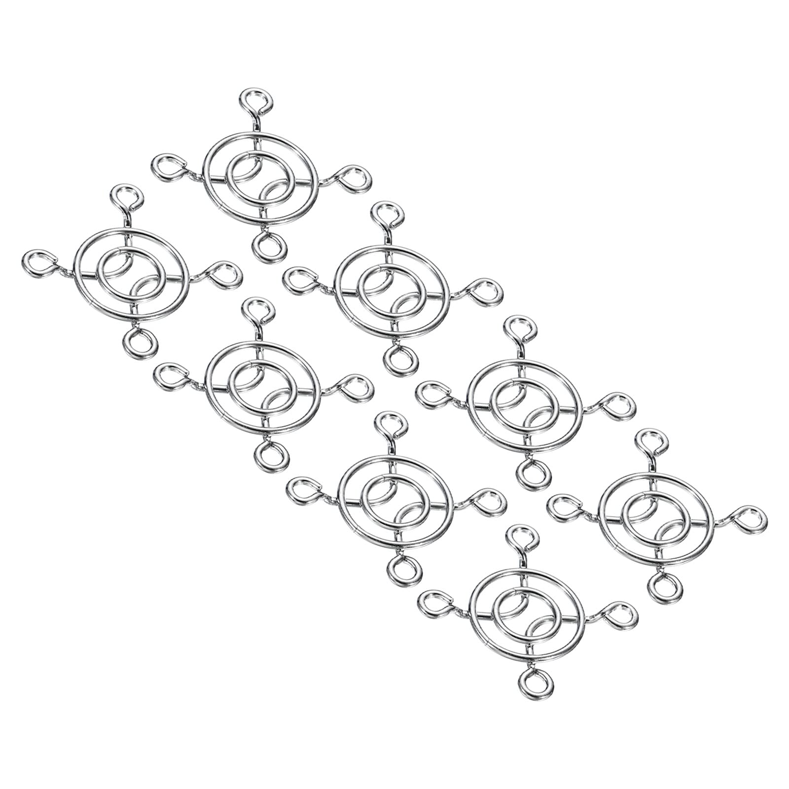 PATIKIL 30mm Fan Finger Grill, 8 Pack Metal Grill Protector Guard for 30X30mm Fan Protective Cover DIY, Silver