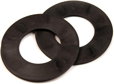 Thunderfix 1/2" BSP Pillar Tap Washer Rubber 22mm Center Hole - 2 Pack
