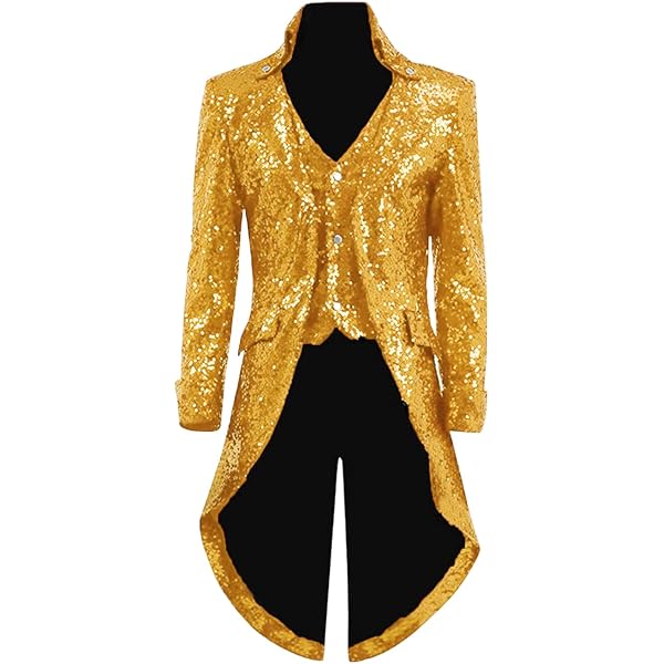 Amazon.com: UNDERWRAPS mens Sequin Jacket costume outerwear, Gold, One Size  US : Clothing, Shoes & Jewelry