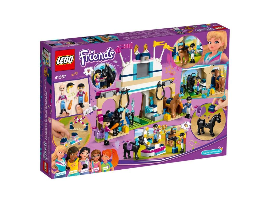 LEGO 41367 Friends Stephanie's Horse Jumping Playset, Mini-dolls and Accessories, Toy Horse Stable Sets for Kids, Multi-Colour
