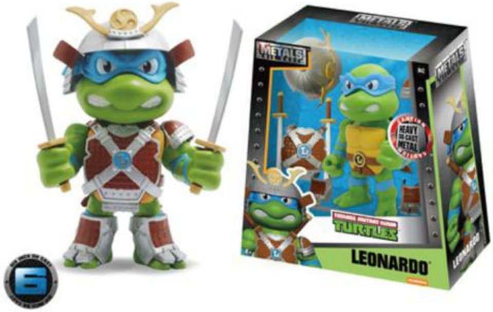 Teenage Mutant Ninja Turtles Jada Metals Die Cast 6" Leonardo Figure with Removeable Amor Parts