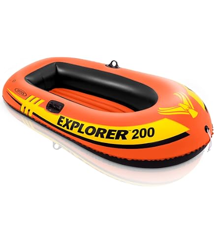 Inflatable Boat For Adults - PVC Blow Up Fishing Raft, Pool & Lake Float, Portable Kayak Alternative For River & Beach