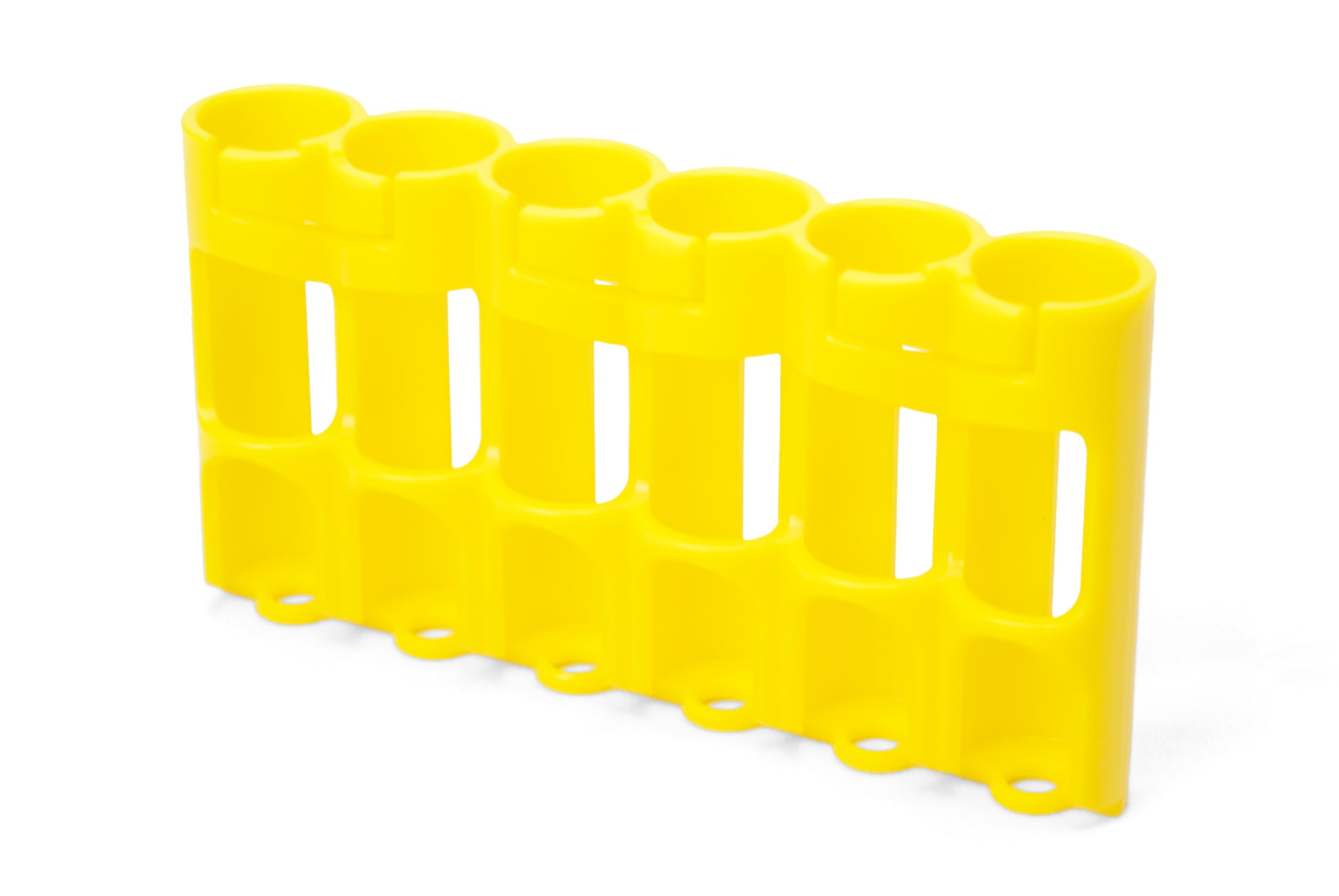 Storacell AA Battery Storage Caddy, Yellow, Holds 6