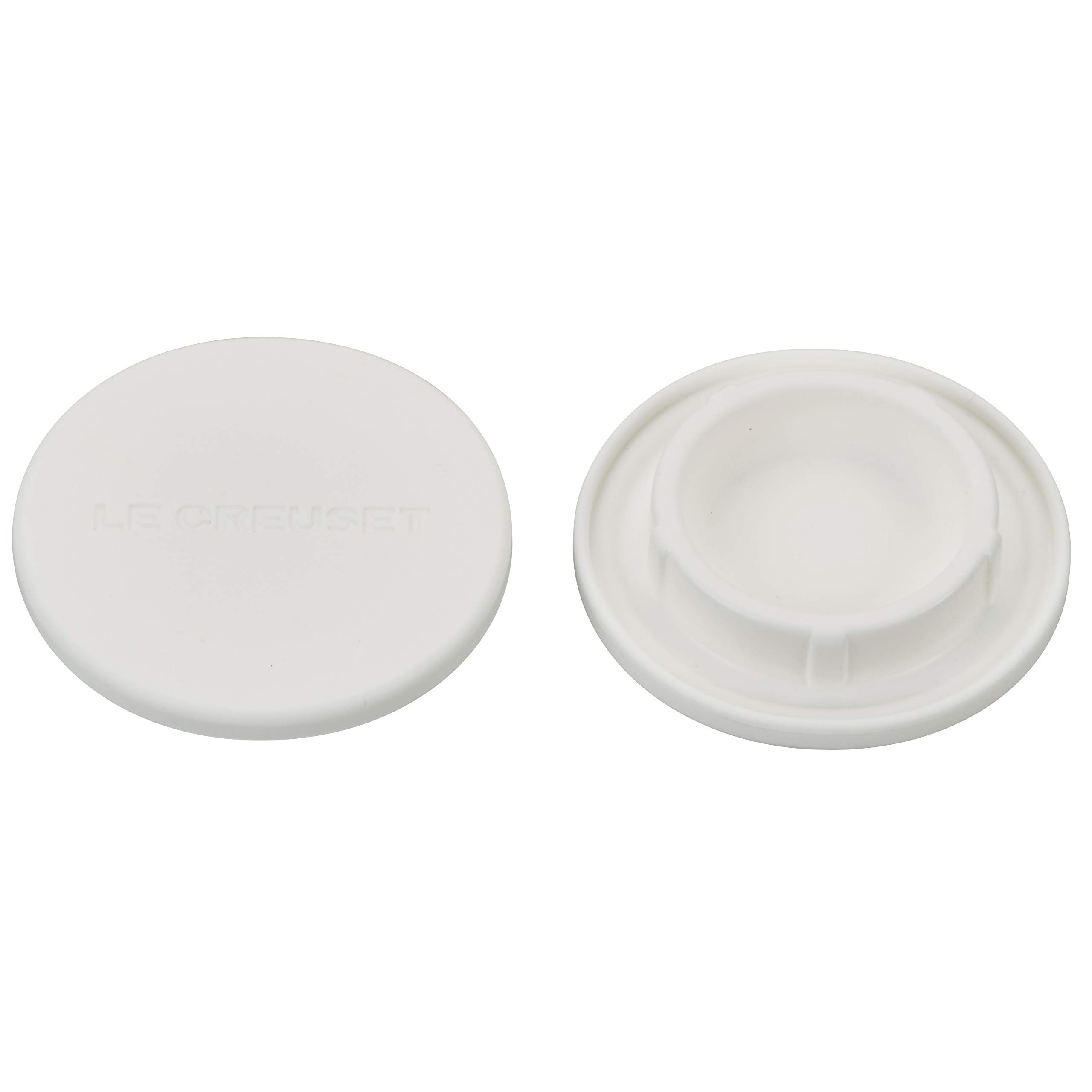Le Creuset Set of 2 Silicone Mill Caps - White