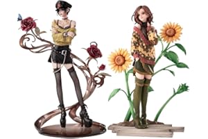 MABAIUDE 2pcs Komatsu Nana and Osaki Nana Statue, 1/6 Standing Girls Figure Original Painting Model Handmade Collectible Desktop Decoration