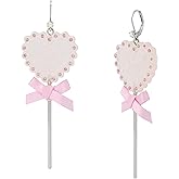 Betsey Johnson Jewelry Women's Love Spell Heart Lollipop Drop Earrings