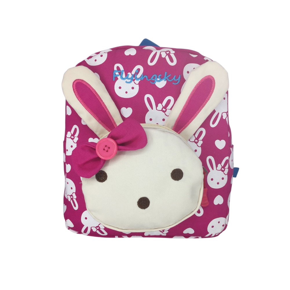 Flyingsky Rabbit Animals Kids Book Backpack Baby Girls School Bag Rose