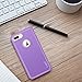 ULAK Compatible with iPhone 8 Plus Case, Heavy Duty Shockproof Flexible TPU Bumper Case Front and Back Hard Protective Cover for iPhone 8 Plus 5.5 inch Larger Screen Size, Purple
