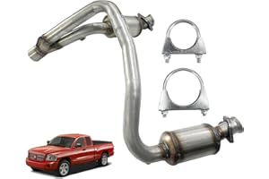 LoftMarte 645428 Y Pipe Catalytic Converters Compatible with Dodge Dakota 3.7L 2004-2010 for Dodge Dakota 4.7L 2004-2007