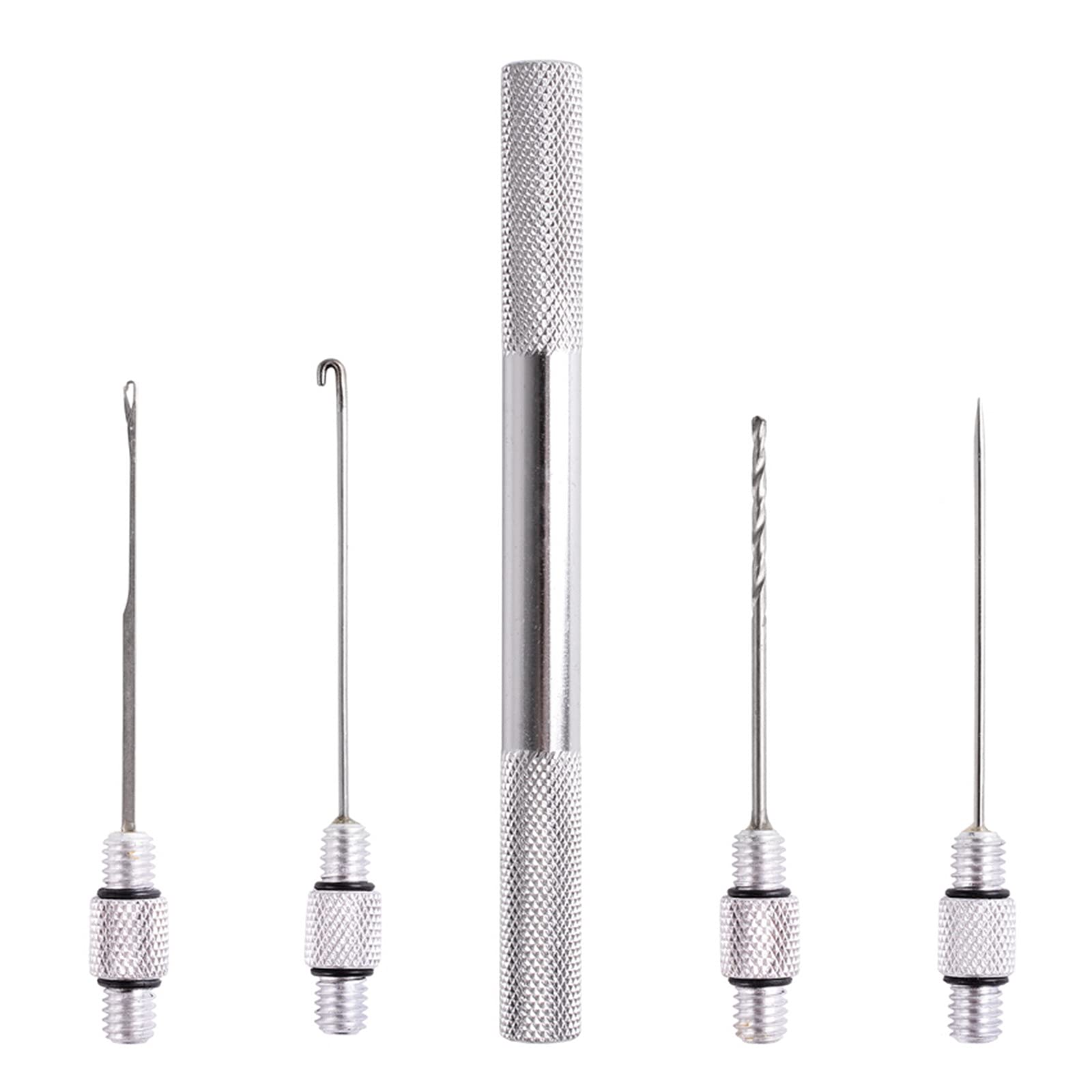 Elionless Carp Fishing Rigging Bait Needle Tool Set, 5-in-1 Carp Fishing Tackle Kit, Bait Boilie Drill Stringer Needle with Nonslip Aluminum Alloy Handle