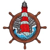 Guiding Lighthouse Patch &ndash; 3.5 inches, Cool Colorful Boating Patch | Easy to Apply, Machine Washable, and Dishwasher safe, Eco-Friendly Embroidered Iron On/Sew On Boating Patches for Jackets