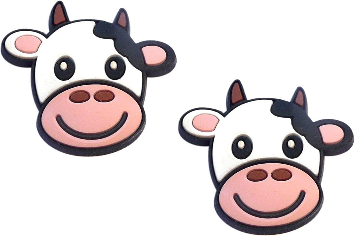 Cute Cow Rubber Charms for Wristbands 