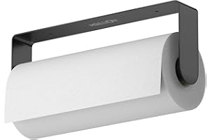 Mbillion Paper Towels Holder Under Cabinet Wall Mount and Self-Adhesive Paper Towel Rack for Kitchen Premium Grade SUS304 Sta