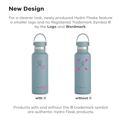 Hydro Flask Skyline Series Water Bottle, Flex Cap 18 oz, White