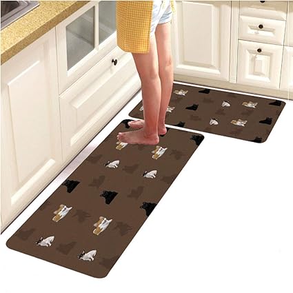Amazon Com Microfiber Kitchen Rug Runner Set 2 Piece Non Slip