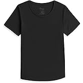 IBEX Merino Wool 24 Hour Short Sleeve Low Crew for Women | Lightweight & Breathable Solid Crew Neck Women's Top