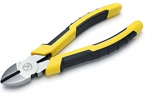 WARMTREE 8-Inch Heavy Duty Diagonal Cutting Pliers, 50CrV Steel with 65HRC Hardened Cutting Edges, Bi-Material Anti-Slip Grip - Ideal for Electrical Wire, Cable & Metal Cutting