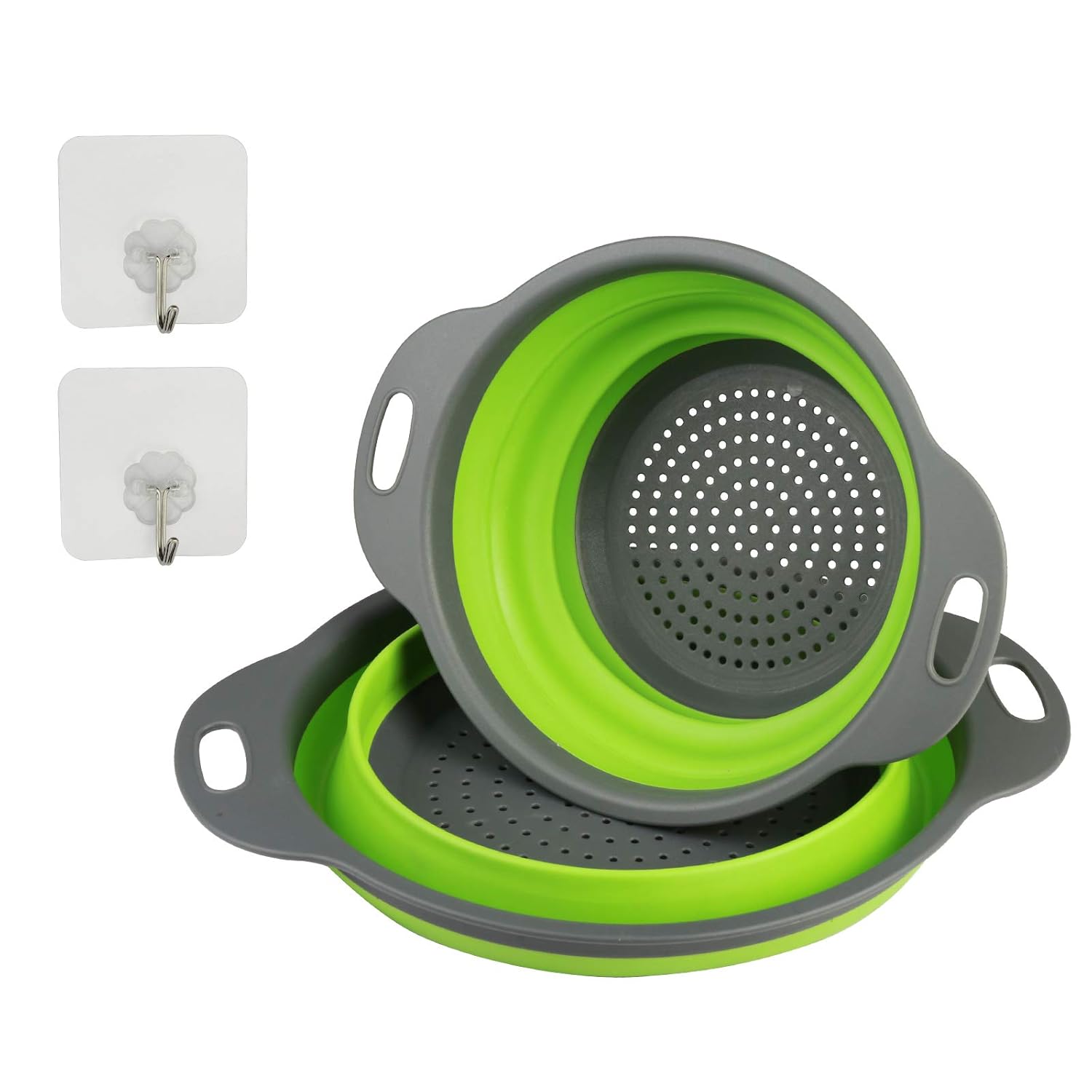 Dwitkul Faltbares Küchensieb Aus Silikon - BPA-frei, Spülmaschinenfest & Platzsparend