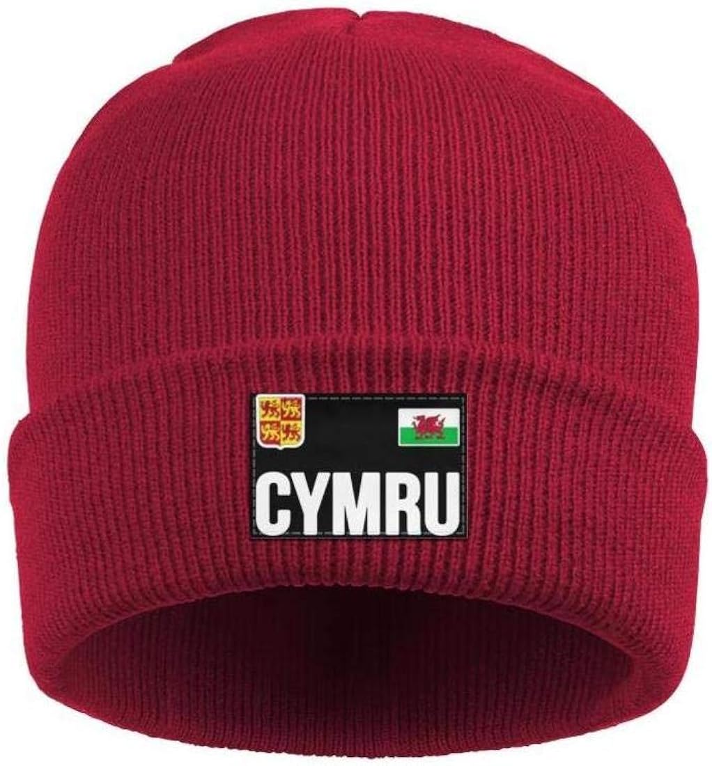 Beanie Hat for Men's Womens WelshFlagWalesSouvenirLove