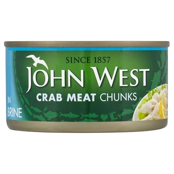 John West White Crab Meat in Brine (170g) Pack of 6 Amazon.co.uk
