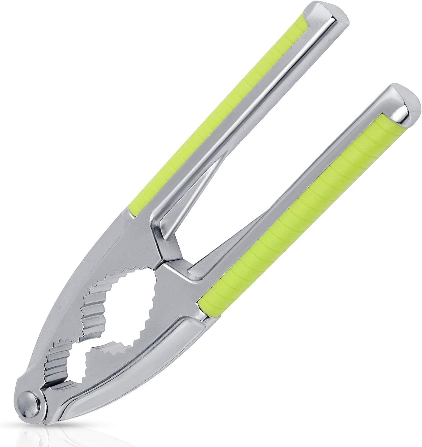 Nutcracker with Non-Slip Handle, Stainless Steel Nut Crackers Tool for Nuts Walnut Hazelnut Almonds Pecan Opener