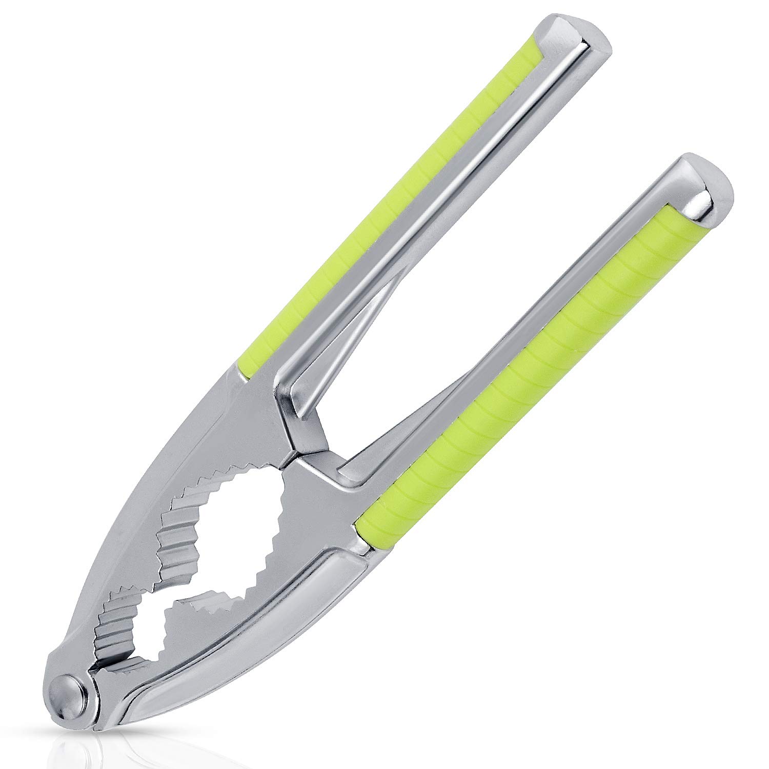 Nutcracker with Non-Slip Handle, Stainless Steel Nut Crackers Tool for Nuts Walnut Hazelnut Almonds Pecan Opener