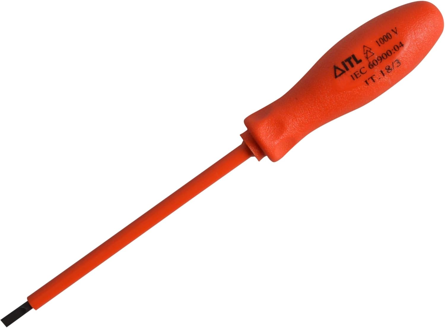 ITL Insulated Parallel Slotted Terminal Screwdriver 3mm 75mm, Orange