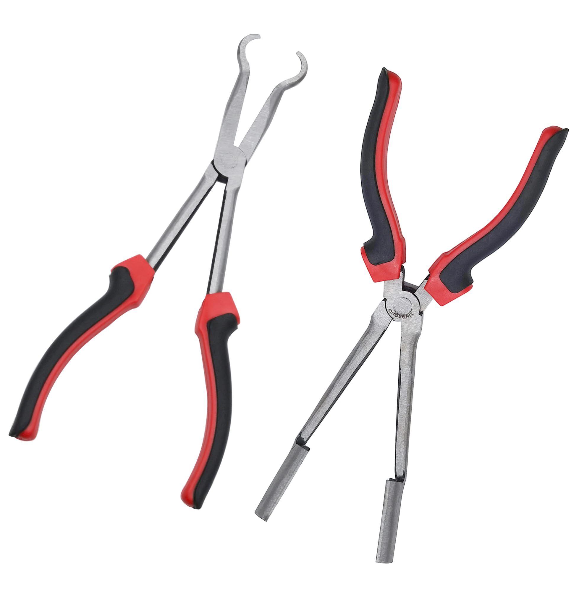 Photo 1 of QISF 2Pcs Car Spark Plug Wire Removal Pliers Tools Sleeve Round Spark Plug Pliers Set, Sleeve Type Spark Plug Puller + Round Spark Plug Pliers