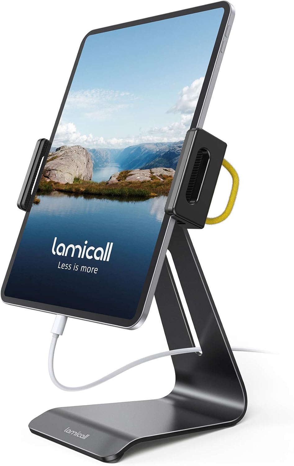 Lamicall Tablet Stand, Adjustable Tablet Holder 360 Rotating Desktop