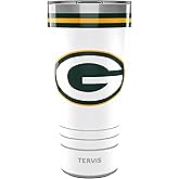Tervis Traveler NFL Green Bay Packers - Arctic Triple Insulated Tumbler Travel Cup Keeps Drinks Cold & Hot, 30oz, Stainless Steel