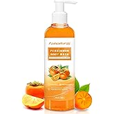 forvirness Persimmon Body Wash for Old People Smell, Natural Deodorant Bar Soap for Strong Odor, Persimmon Liquid Soap Smelly Feet Remove, Cleansing Body Deodorizing Nonenal Eliminator