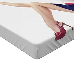 Ambesonne Pin up Girl Fitted Sheet, Lady in Navy