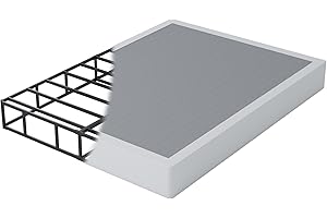 HOBINCHE 9 Inch Queen Size Box Spring for Bed,Heavy Duty Box Spring with Fabric Cover,Noise Free,Easy Assembly,3000LBS Weight Capcity Metal Mattress Foundation,Non-Slip