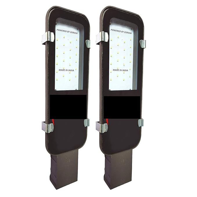 SUBMART Metal Body 30 watts Waterproof A.C LED Street Light (White_Pack of 2)