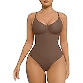 FeelinGirl Shapewear Bodysuit for Women Tummy Control Waist Bodysuit Thong Shapewear Body Shaper Going Out
