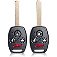 MechanMagic 2PCS Key Fob Remote Replacement Fits for Honda Civic EX Si Hybrid 2006 2007 2008 2009 2010 2011 2012 2013 Acura Mdx 2007-2013 N5F-S0084A Keyless Entry 4 Btns Remote Control 35111-SVA-306