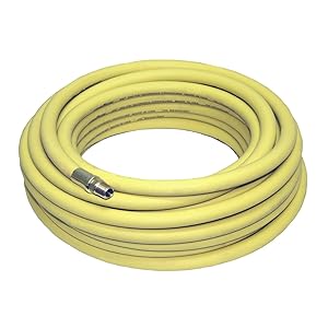 Goodyear 50' x 3/8" Rubber Air Hose Yellow 250 Psi