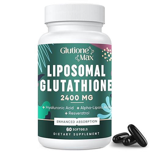 8-in-1 Liposomal Glutathione 2400 MG, High Absorption Antioxidant Formula   with Hyaluronic Acid, Alpha-Lipoic Acid, Resveratrol - Skin, Liver Detox &  Immune System, 60 Softgels in Dubai - UAE | Whizz Combinations