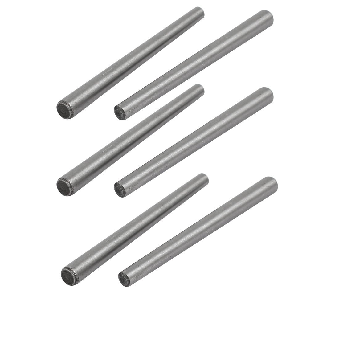 Sourcingmap Carbon Steel GB117 60mm Length 4mm Small End Diameter Taper Pin 6pcs