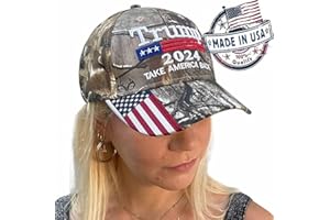 GRIFIL ZERO Made in USA Trump Hat 2024 Take America Back Camo Hat Adjustable Cap Hat Presidential Election Campaign