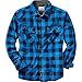 Legendary Whitetails Mens Navigator Fleece Button Down Shirt, Liberty Buffalo Plaid Blue, X-Large