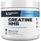 Transparent Labs Creatine HMB - 30 Servings, Black Cherry | Creatine Monohydrate Powder with HMB for Muscle Growth, Enhanced Energy Output &amp; Strength, &amp; Improved Athletic Performance