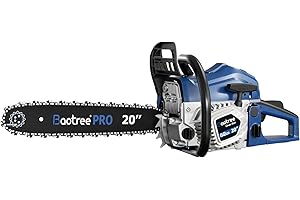 BAOTREE Gas Chainsaw 62CC 20 Inch Professional Powerful 2-Stroke Engine for Tree Cutting, Logging and Firewood with Chain Brake