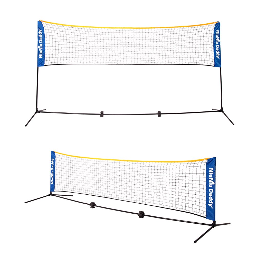 Niuniu Daddy Portable Badminton Volleyball Tennis Net Set with Stand Frame