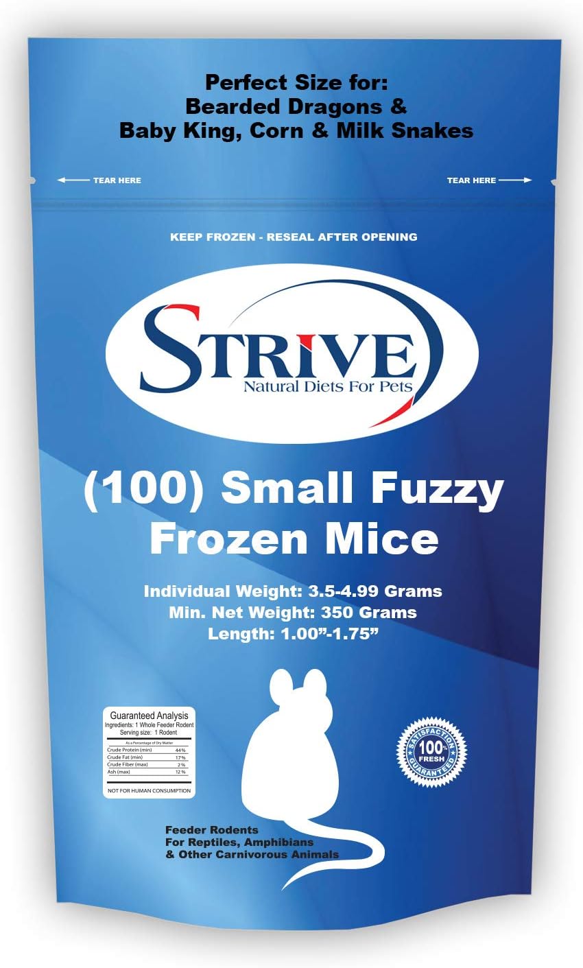 Strive (100 Small Fuzzy Frozen Mice
