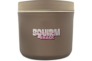 Squirm Shack Insulated Live Bait Storage - Stainless Steel, Compact, Durable, Keeps Bait Fresh and Alive (Large)